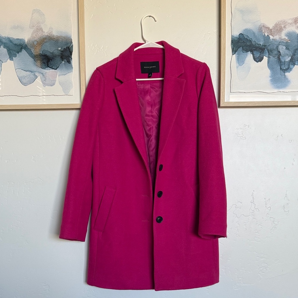 Banana Republic Magenta Women's Coat